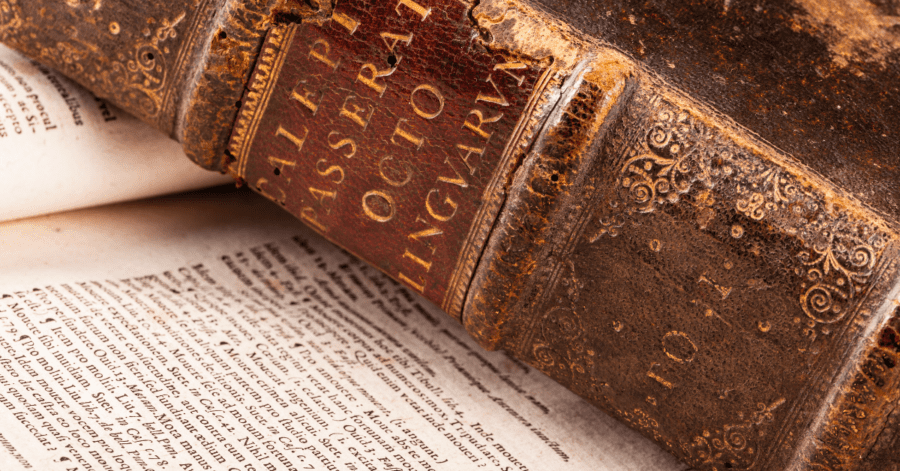 A Latin language book.