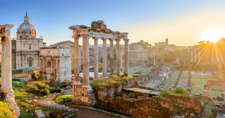Latin for children: the Roman forum.