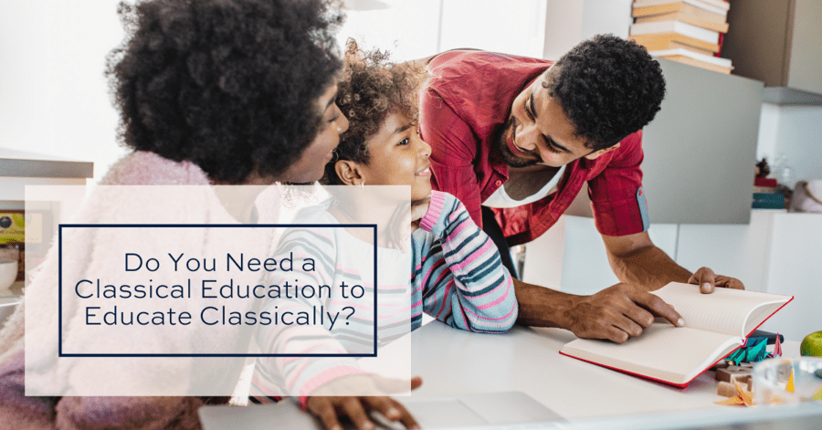 Parents educating their child classically.