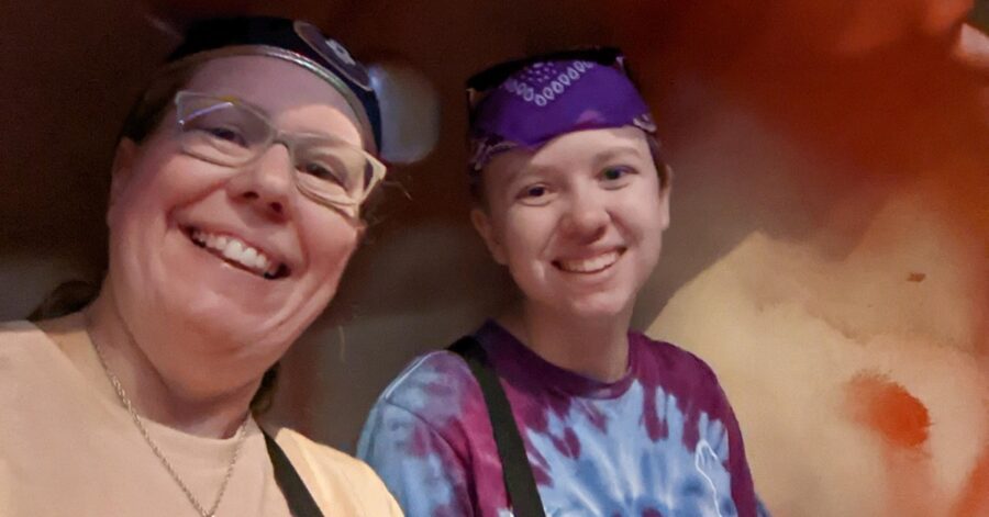 Donna Lybarger and daughter, master of arts in classical studies, Southeastern University