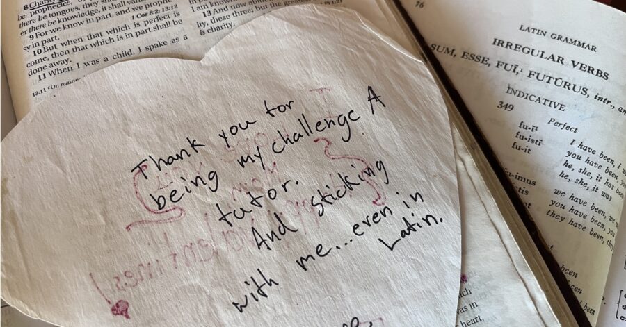 Learning Latin with love.