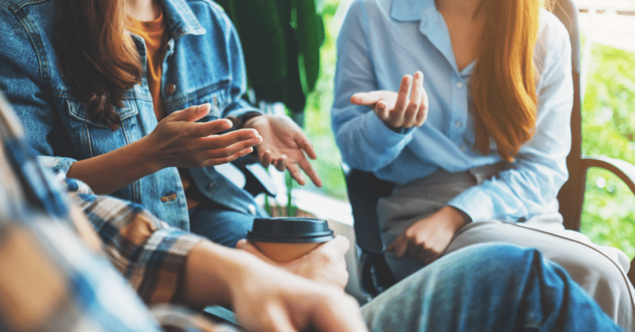 Group conversation at Practicum.