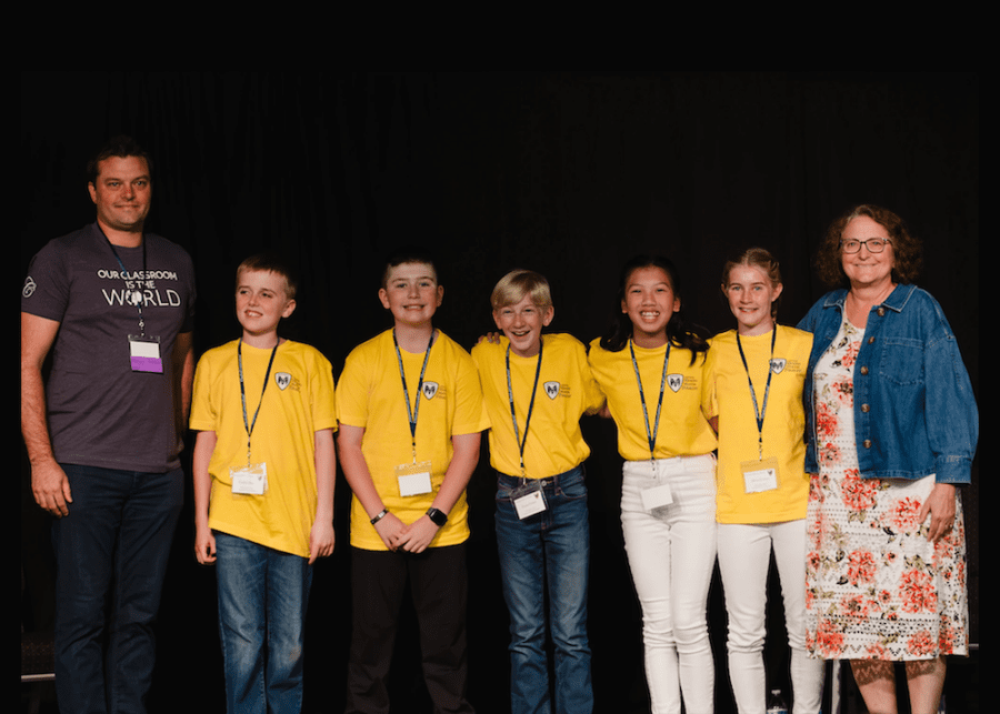 National Memory Master finalists with Leigh and Robert Bortins