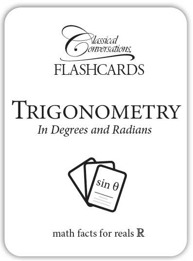 The Math Map Trigonometry flash cards
